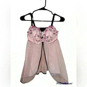 NWOT Victoria’s Secret Pink Babydoll Lingerie Bra Top Size 34D